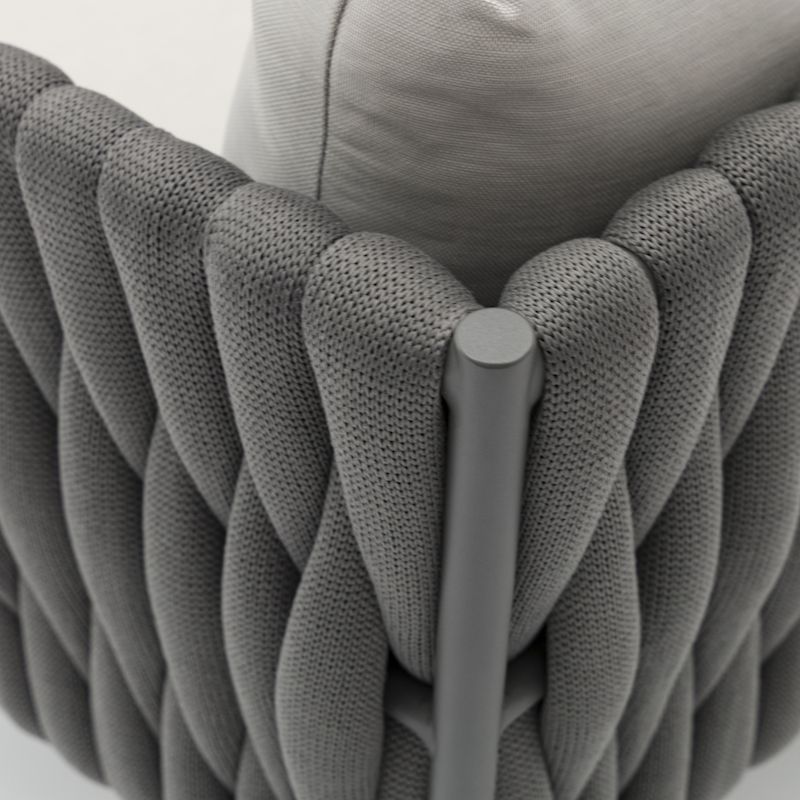 KD ніжка Диванний комплект AS-100 олефінова бавовняна серцевина мотузкового плетіння з алюмінієвим каркасом, включаючи подушку