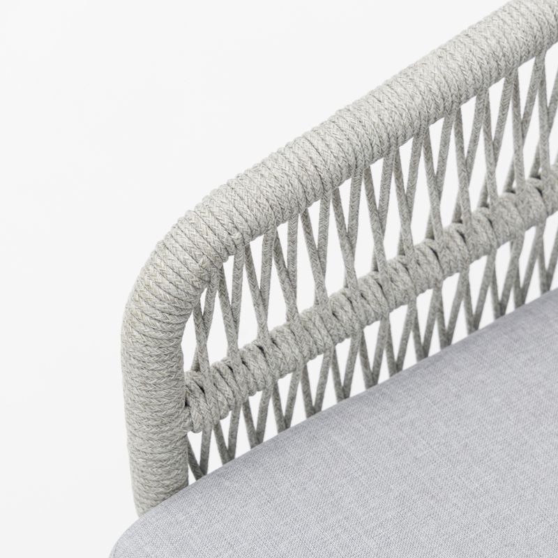 Диванний комплект KD ніжка AS-180 олефінове мотузкове плетіння з алюмінієвим каркасом, включно з подушкою