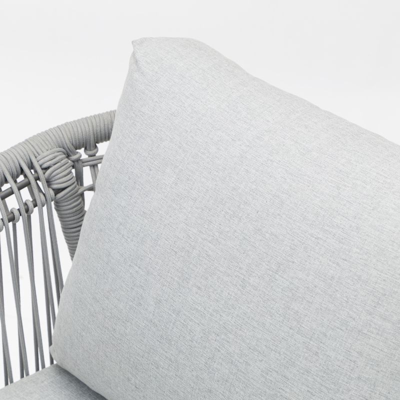 Диванний комплект KD ніжка AS-98 олефінове мотузкове плетіння з алюмінієвим каркасом, включно з подушкою