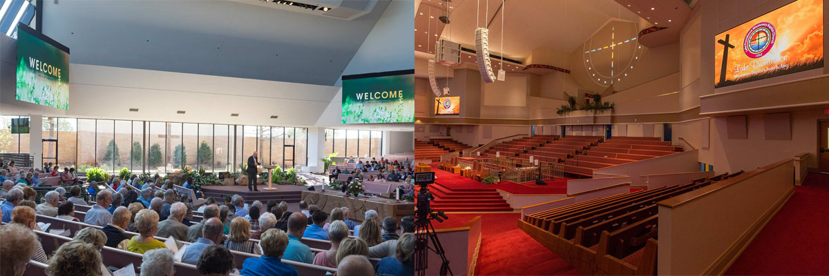 LED Video Wall And Church Stage Display