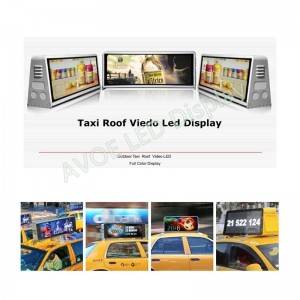 Outdoor Full Color Double Sided Taxi Tectum DUXERIT Display P4