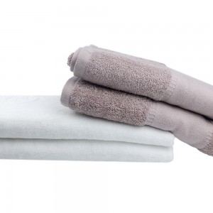 Asciugamani assorbenti per lavà a faccia persunalizatu per l'hotel di famiglia Spa
