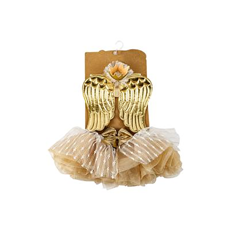 ຊຸດຜ້າພັນຫົວເດັກນ້ອຍຍິງເກີດໃໝ່ Princess+ Tutu + Wing Outfits