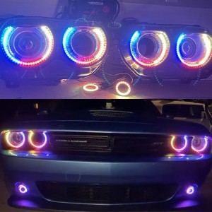 2015 2016 2017 2018 2019 2020 2021 Dodge Challenger Led RGB Sequential Headlights Kits