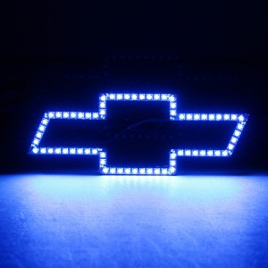 Emblema Chevy Ronahîkirî ya rengîn a 3D RGB RGBW ji bo Roniyên Grille Chevy Silverado