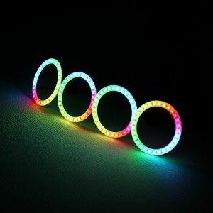 App Control Chasing Flow Led Clear Coating Halo Rings per Dodge Charger Accessories