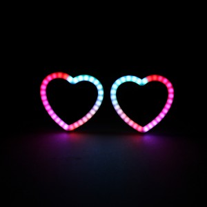 RGB/RGBW Perseguindo halos de coração leitoso de led para farol