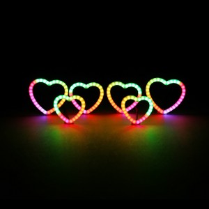 ရှေ့မီးအတွက် RGB/RGBW Chasing Led Milky Heart Halos