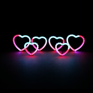 RGB/RGBW Chasing LED Milky Heart Halos para faro