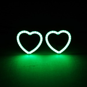 RGB /RGBW Chasing Led Milky Heart Halos til forlygte