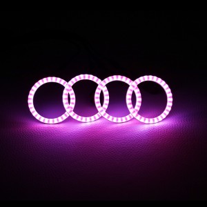Hot Sale RGB Chasing Color Led Smoked Halo Diffuser Annulos pro Car Headlights