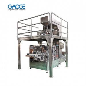 Zipper Doypack Automatic Rotary Fill & Seal Packaging Machinery With Linear Scales for Granules