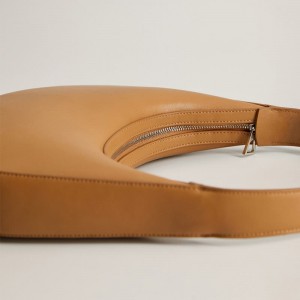 Custom Smooth Leather Women Baguette Bag Shoulder Handbag Purse