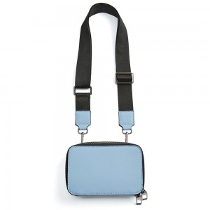 Custom Saffiano Leather Mens Square Mini Messenger Bag Manufacturer