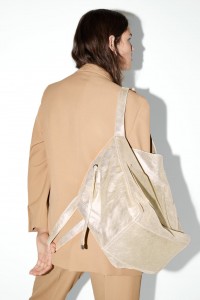 Custom Gold Metallic Leather Medium Women Tote Bag Manufacturer