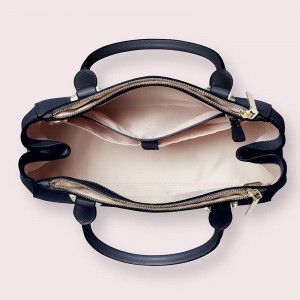 Custom Crossgrain Leather Women Satchel Handbag Purse