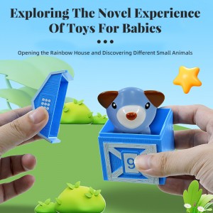 Çocuklar noel doğum günü paskalya hediyesi hayvan parmak kuklası renk eşleştirme oyuncak sayma sıralama ince motor oyunu bebek Montessori oyuncak