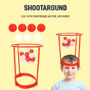 Party interaktív labdajáték beltéri kültéri sport állítható kosárhálós fejpánt fej karika kosárlabda játékkészlet gyerekeknek és felnőtteknek