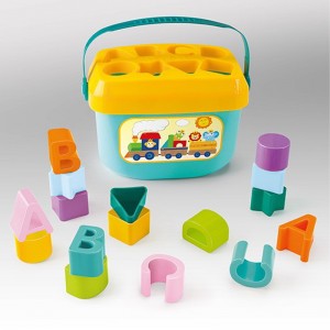 Набор коробок для хранения блоков для раннего развития малышей, набор ABC, обучение буквам, сенсорная сортировка форм, штабелирование, игрушки Монтессори