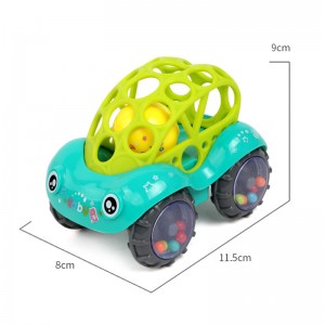 Gyerekeknek ajándék belső guruló labda Soft Shell vödör teherautó Játékok Tipegő Oktatási rázócsengő Gyerekjáték autó formájú baba csörgők