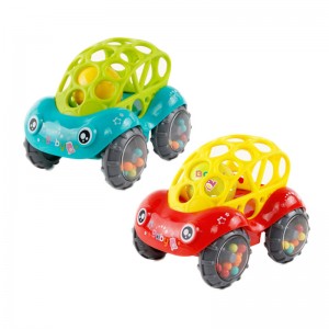 Gyerekeknek ajándék belső guruló labda Soft Shell vödör teherautó Játékok Tipegő Oktatási rázócsengő Gyerekjáték autó formájú baba csörgők