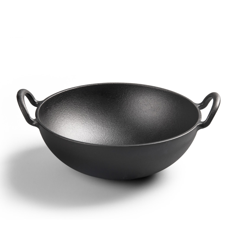 cast iron chinese wok with ear handel Featured Image
