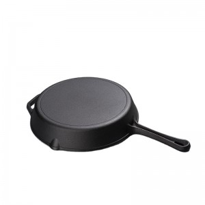 cast iron pre-seasoned kitchen cooking ware non stick skillet frying pans