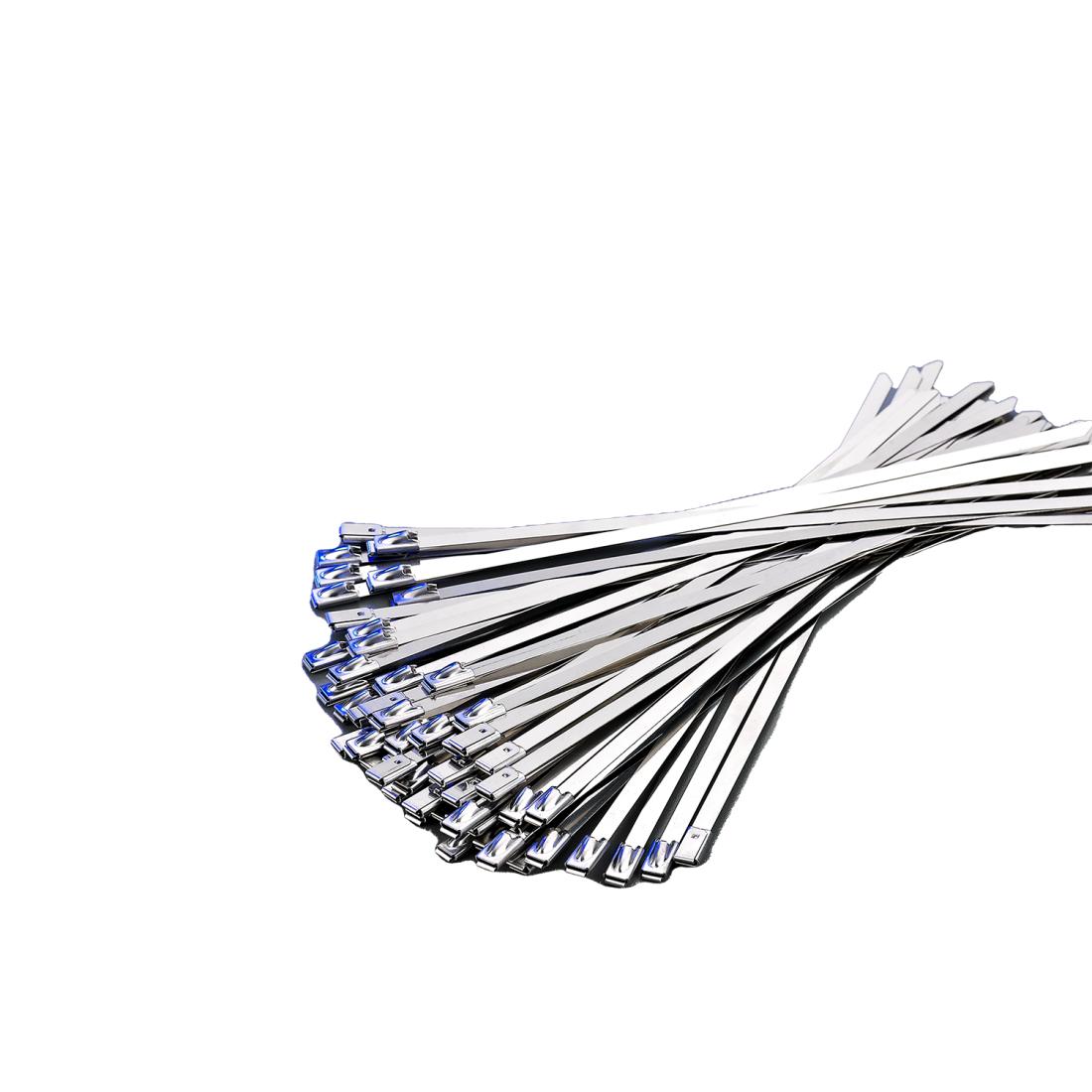 Hochleistungs-Kabelbinder aus Edelstahl (100 Stück) – ASTM304, 0,18'' x 11,8''