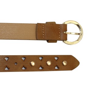 Timeless and Classic Women’s Gold Buckle Belt 25-23160