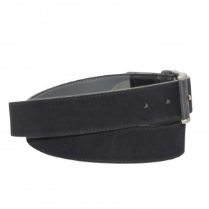 Distinctive Leather Belt with Asymmetrical Buckle 35-18535