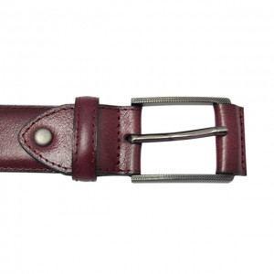 ：Personalized Leather Belt with Custom Monogram 35-18563