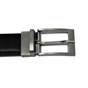 High Quality Pin Buckle Double Side Reversible Leather men Belt 35-21057