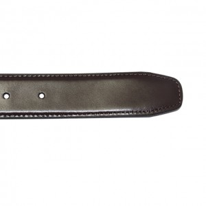 Hollow-out Designer Black Ladies Belt Leather Belt With Antique Brass Pin reversible Buckle 35-22034