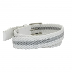Personalized elastic Belt with Nameplate Buckle 35-23034B