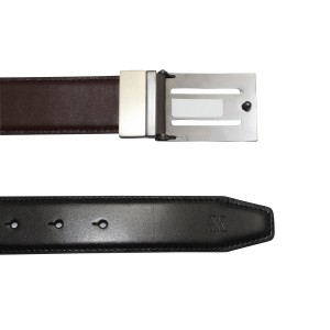 Western Style Reversible Belt with Conchos and Buckle 35-23172