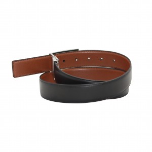 Double Buckle Reversible Belt for a Statement Piece 35-23270