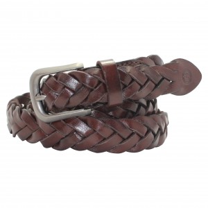 Fashionable braided Belt with Pearl Accents 30-23013