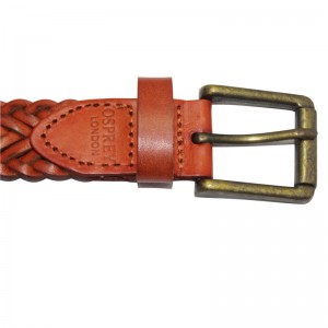 Most Popular High Quality Custom Casual Braided Belts with Pin Buckle 30-22159