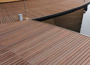 Durable Hardwood Bamboo Deck Tiles Corrosion Resistance For Outdoor Gazebo