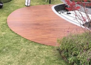 Non Skid Bamboo Outdoor Wood Tile , Outdoor Deck Flooring With Multilayer