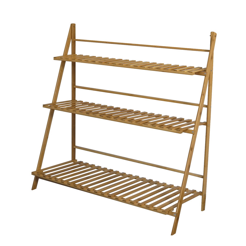 Portable 3 tier bamboo plant stand Featured Image