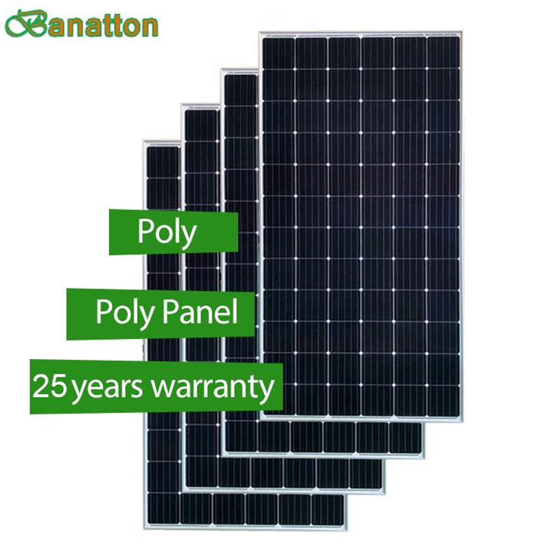 Çin 300 Watt Solar Panela 12 Volt Monokrystalline Solar Cell Module Off Grid Panel Solar Poly