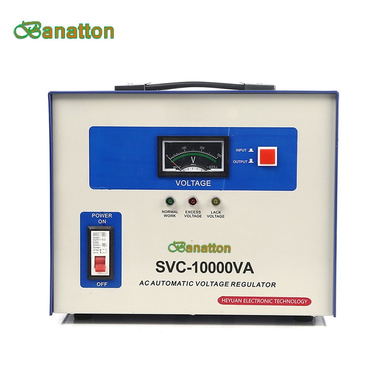 Banatton ໄລຍະດຽວ 220v 1000VA 10kva Servo Motor Type AC Automatic Voltage Regulator Stabilizers