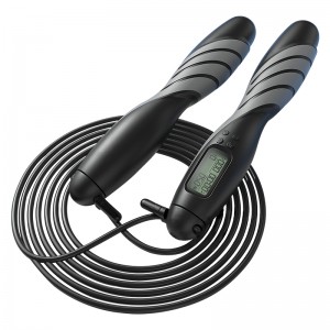 Gym Fitness Sports Equipment Adjustable Weighted PVC Rubber Natural ABS Heavy Smart Digital Counter Jump Professional Skipping Rope