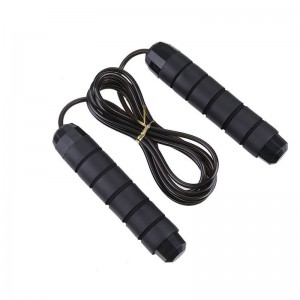 Custom Exercise Gym Workout Training Fitness Heavy Steel Cable Wire Bearing Weighted Skipping Rope Adjustable Speed Jump Rope