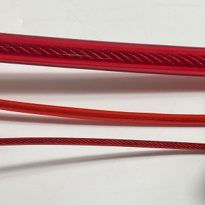 Rad Color PVC/PU/Nylon coated steel wire rope