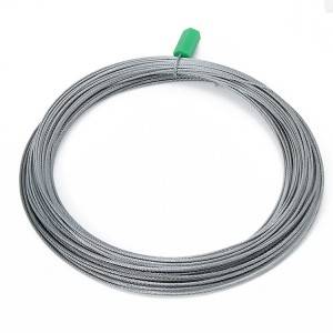 1×7 Galvanized steel wire rope for Seal lock hanging wire cable