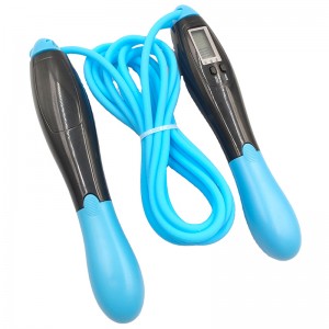 Electronic Counting Jump Rope, Adjustable Fitness Jumping Rope with Electronic Time Calorie Counter