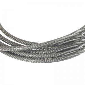 Transparent PVC/PU/Nylon coated steel wire rope 4mm 5mm