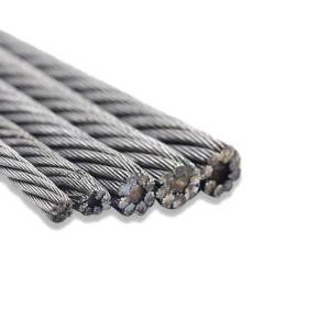 6*19+FC Galvanized steel wire rope 3-12 mm